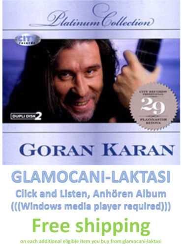 2CD GORAN KARAN PLATINUM COLLECTION 2009 srpska bosna hrvatska muzika digipak