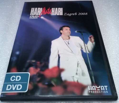 CD+DVD HARI MATA HARI KONCERT U ZAGREBU 2008 Serbian, Bosnian, Croatian, Serbia
