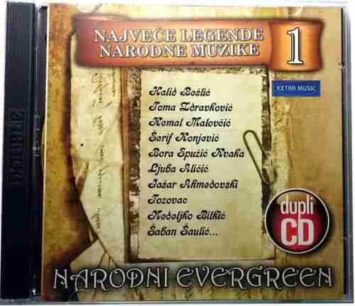 NARODNI EVERGREEN NAJVECE LEGENDE NARODNE MUZIKE BESLIC ZDRAVKOVIC SAULIC (2CD)