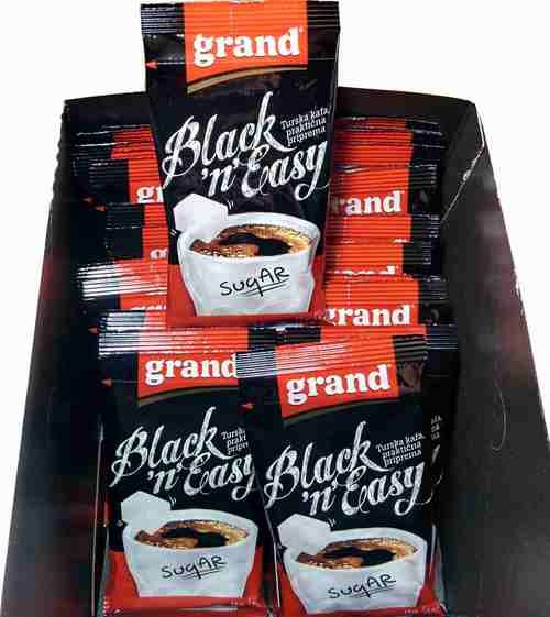 GRAND KAFA Black n Easy 44x8g instant crna kafa prakticna primena Turkish coffee